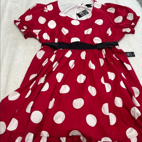 NWT Torrid Disney Minnie Mouse Puff Sleeve Dress – Size 2X ✨ - Picture 5 of 13